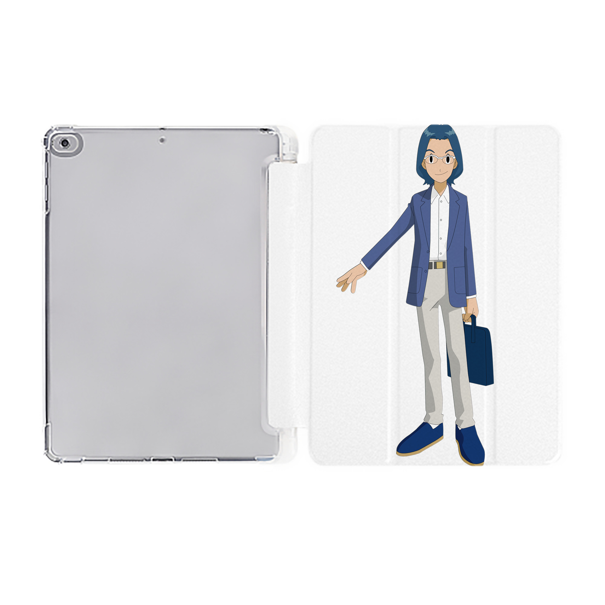 （画像用） Digimon デジタルモンスター/デジモン IPad ケース ペン収納付き 三つ折りスタンド PUレザー×シリコン 対応機種9.5/10.5/10.9インチ